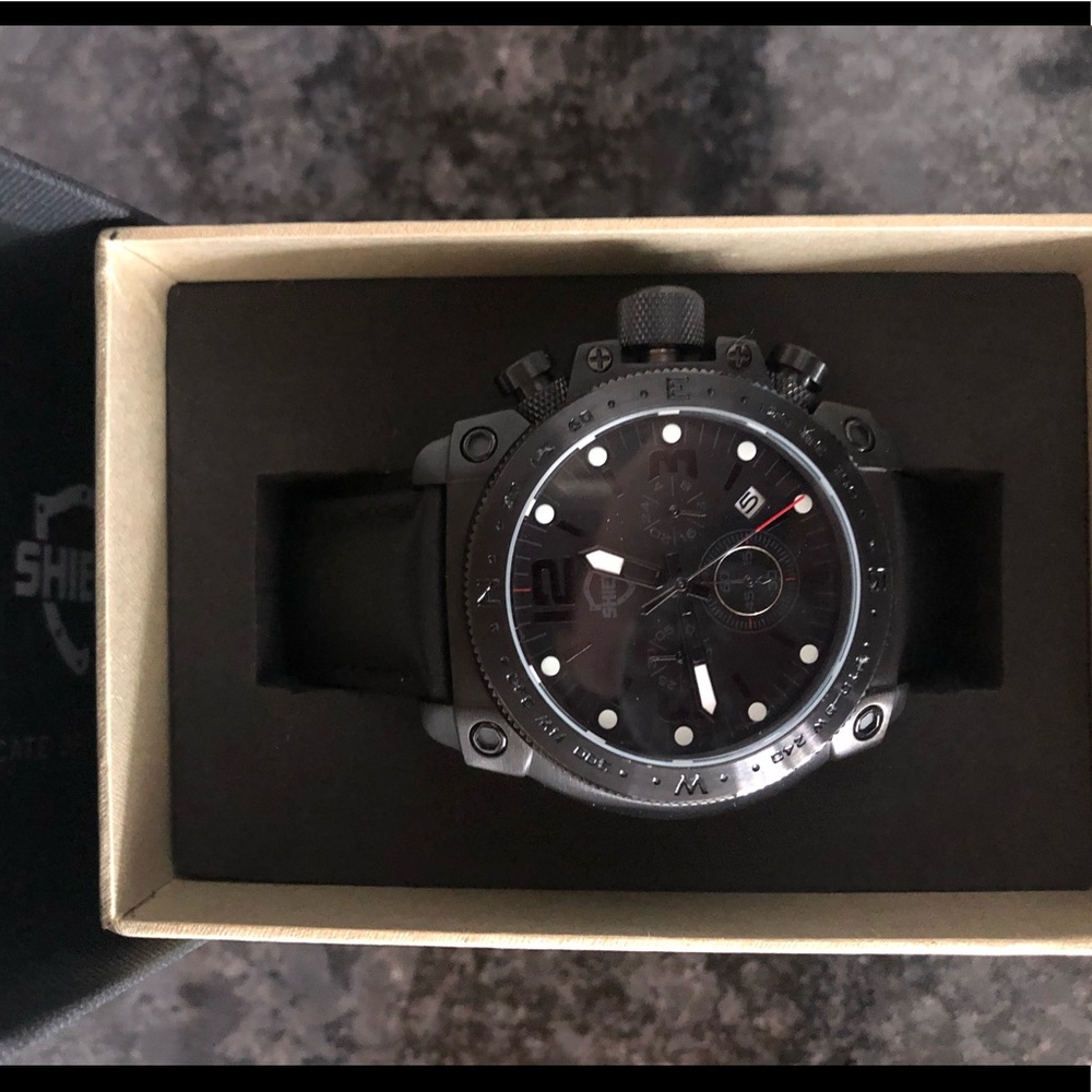 Shield Tesei Chronograph Quartz Black Men's Watch